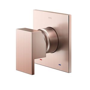 Acabamento monocomando para chuveiro new edge 3/4 cobre escovado - docol