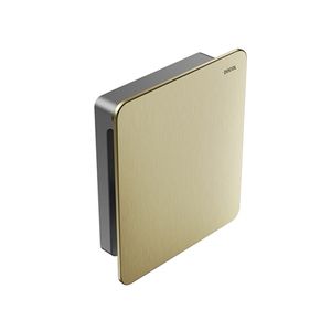Acabamento para válvula flat ouro escovado - docol