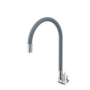 Torneira para cozinha galiflex de parede cinza - docol