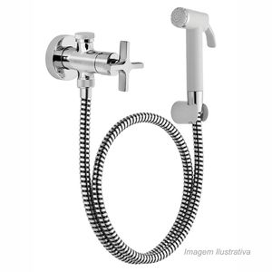 Ducha higiênica invicta com registro e derivação cromado - docol