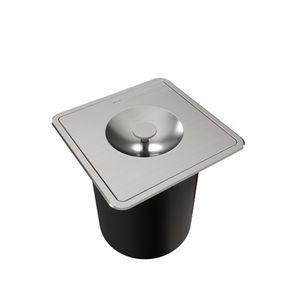 Lixeira de embutir quad q255 - 6l - docol