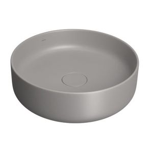 Cuba de apoio redonda fosco slim 40x13,5cm cinza antracite deca /ref. l.12040.85