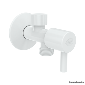 Registro 1/4" volta abs branco para ducha higienica 1/2 blukit /ref:200217-21.