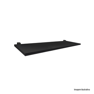 Prateleira me leve com suporte 1,2x20x80cm preto prat-k /ref.10257.030