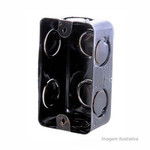 Caixa de embutir em aço 2x4 - palomar