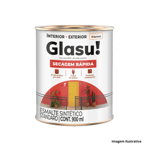 Tinta esmalte sintético fosco 0,9 lt branco glasu /ref.50103483