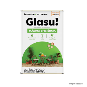Tinta acrílico maxíma eficência 18 lt algodão egípcio glasu /ref.50749125