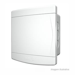 Quadro de distribuição embutir para 3/4 disjuntores - tigre