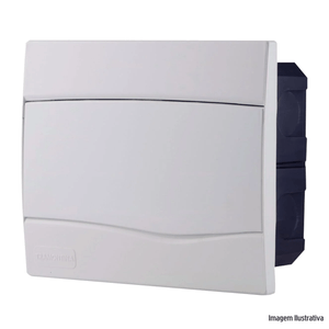Caixa distribuição de embutir 9 din ou 6 nema branco tramontina /ref:56300052.