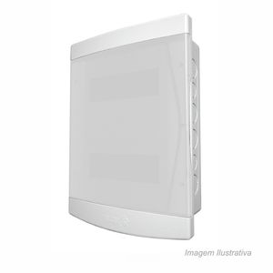 Quadro de distribuição de embutir 12/16 disjuntores sem barramento - tigre