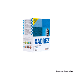 Pigmento em pó xadrez 500g azul tbr adesivos /ref.67652