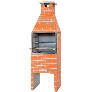 Churrasqueira pré-moldada tijolinho desmontada 75cm vermelho - primus