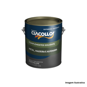 Resina Multiuso a Base de Solvente Incolor 3,6LT - CIACOLLOR / Ref. 07113