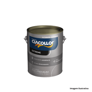 Tinta piso premium fosco 3,6lt cinza ciacollor /ref.3597