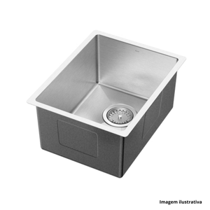 Cuba Simples Bistrô 30x40x20cm Inox Escovado cv 4,5" Docol /Ref.90021122016