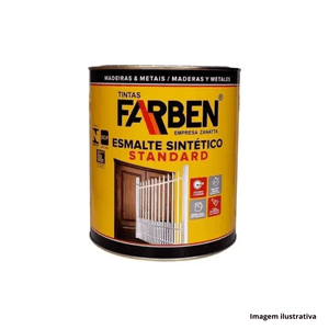 Tinta esmalte sintético metálico 0,9lts ouro antigo franben /ref.331.810-0.9
