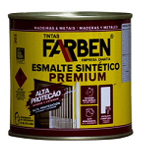 Tinta esmalte sintético metálico 0,9 lt marrom bronze farben /ref.331.825-0.9