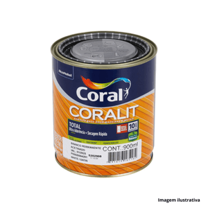 Tinta esmalte acetinado coralit zero 900ml branco coral /ref.5202908