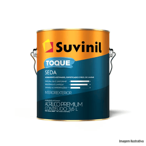 Tinta acrílico toque seda 3,6 lt branco suvinil /ref.53422448