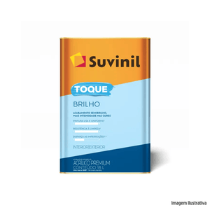 Tinta acrílico toque de luz 18 lt branco suvinil /ref.53408562