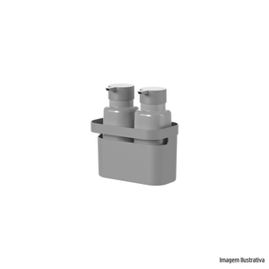 Conjunto dispenser e organizador flow chumbo ou plásticos /ref.cdm700bcf