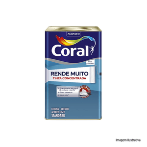 Tinta Acrílica Fosca Rende Muito 18LT Branco Gelo Coral / Ref. 5202145
