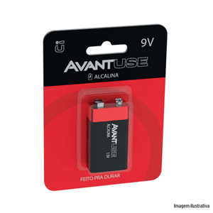 Bateria alcalina 9v blister c/1 pc avant /ref.408100014