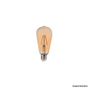 Lampada filam. led 2w biv pera a60 amarelo avant /ref.180020175