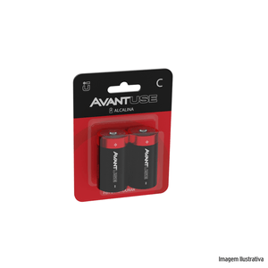Pilha alcalina "c" blister 2 unidades avant /ref.408080019