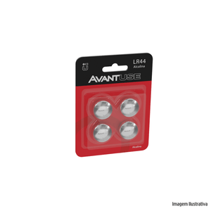 Pilha alcalina elgin lr44 blister c/4 avant /ref.408310017
