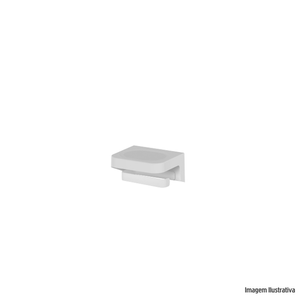 Porta papel higienico de parede eleve branco ou plásticos /ref.ppe100bcf