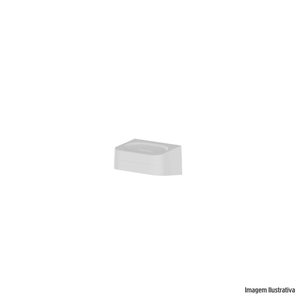 Saboneteira de parede eleve branco ou plástico /ref.spe100