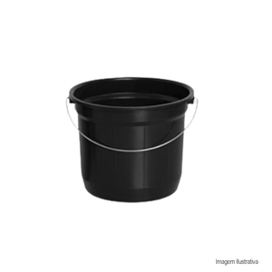Balde preto 5l plasnew /ref:203.