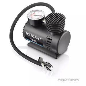 Compressor de ar 12v vazão de 15lts por minuto 250psi com 3 bicos - multilaser