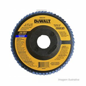 Disco flap de fibra 4.1/2 x 7/8" z40 - dewalt