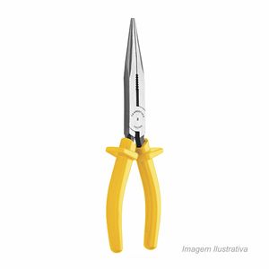 Alicate de bico meia cana isolado 8amarelo - tramontina