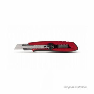 Estilete de plástico emborrachado com trava de parafuso 18mm starrett /ref:kux030-s.