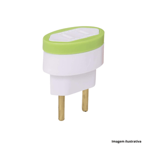 Adaptador pino chato 10a/250v  daneva /ref.dn1549