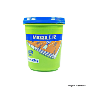 Massa para madeira f-12 400gr imbuia viapol /ref.v0210636