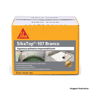 Impermeabilizante sikatop 107 18kg branco sika /ref.0