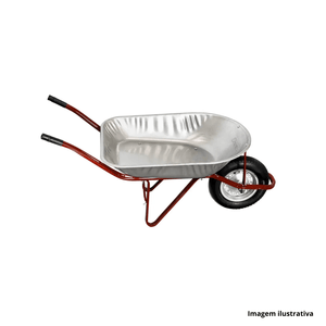 Carrinho de mao metalico 45l vermelho cortag /ref.62739