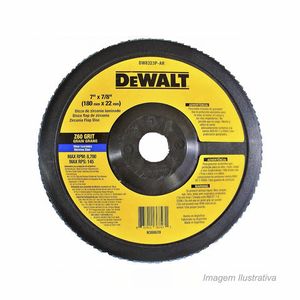 Disco flap de fibra 7" x 7/8" z60 - dewalt