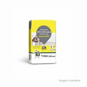 Argarmassa porcelanato e piso sobre piso interno 20kg cinza  quartzolit /ref:46.00001.0020pl.