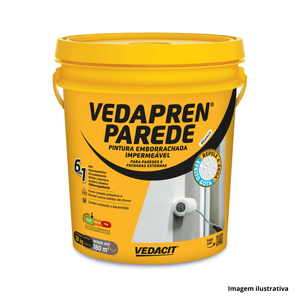 Pintura impermeável vedapren para parede 18kg branco vedacit/ref.112551