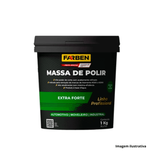 Massa de Polir Extra Forte 1KG - Farben / Ref. PO539.110-1.0