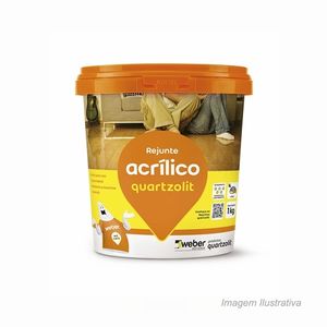 Rejunte acrílico 1kg palha - quartzolit
