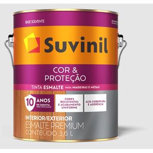 Tinta esmalte acetinado cor e proteção 3,6 lt branco - suvinil