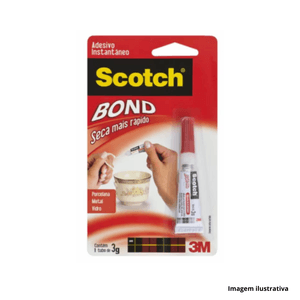 Adesivo instantâneo scoth bond 3m do brasil /ref.hb004024202
