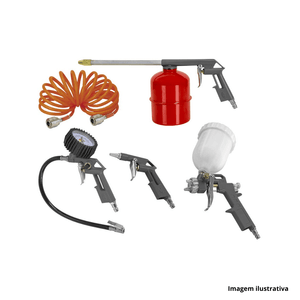 Kit acessórios para compressor air kit 5 peças schulz /ref.809.2358-0