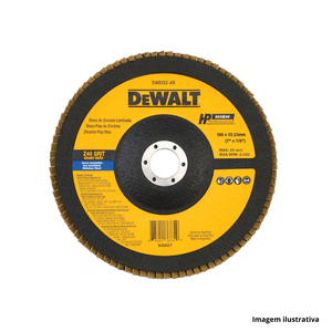 Disco flap de fibra 7" x 7/8" z40 dewalt /ref.dw8322-ar